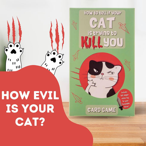 Boxer Gifts How to Tell If Your Cat is Trying Kill You Card Game | Hilarious Evil for Lovers | Great Gift Friends, GA3126