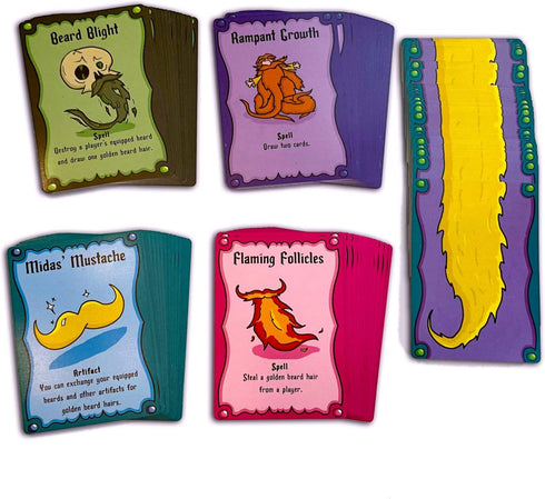2-5 Beard Wizards Card Game for Players by The Dusty Top Hat