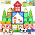Magnetic Tiles Farm Animals Set, Immersive Storytelling Building Blocks for Toddlers 3-5,