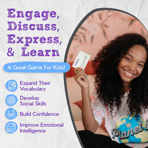Describe Cards - Deck Two, Expansion 56 Conversation Cards for Families, Therapy, School and More