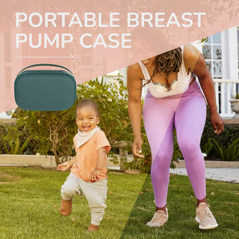 CJZ Willow,Momcozy,Elvie 2 Breast Pump Carrying Case Compatible with Wearable Breast Pumps,Hard Shell Breast Pump Bag