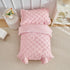 Set Girls,4 Set,Ultra Set DuShow Princess Toddler Bedding for Pieces Ruffles Toddler Bed Soft Kids Pink Sheet Includes