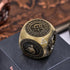 Spinner,7 1 Metal Fidget in Unique Polyhedral Fantasy Gaming Dice for Tabletop RPG Accessories(Bronze)