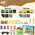 Magnetic Tiles Construction Set with 2 Cranes | Boys Toys for Ages 3-10 | Includes Crane, Road Tracks, Train & Dolls