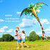eyijklzo Green Dragon Kite, Beautiful Easy Flyer for Children and Adults with Long Colorful Tail for Outdoor Activities