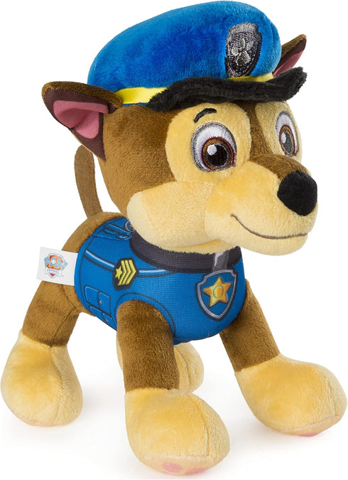 Paw Patrol 8” Chase Plush Toy, Standing Plush with Stitched Detailing, for Ages 3 and Up