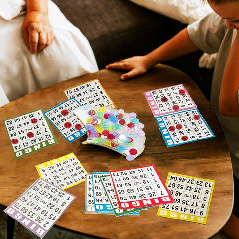 1 -100 10 SEETOOOGAMES Bingo Paper Game Cards - Card Books of Sheets