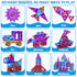 80 3 4 5 6 7 8+, Set 3-5 4-8, 2-4 MSKOLER PCS Magnetism Blocks Tiles for Kids Ages Building for Toddlers Stacking
