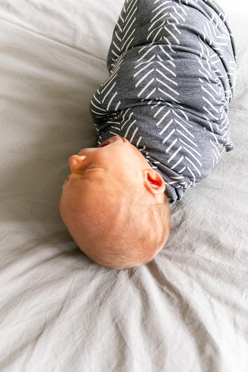 Canyon Large Premium Knit Baby Swaddle Blanket by Copper Pearl