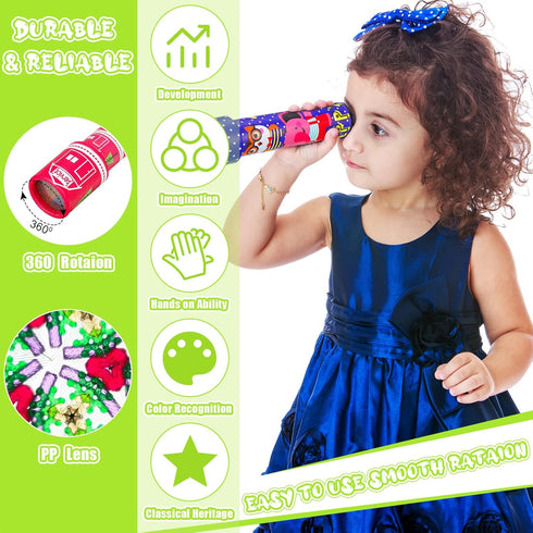 60 Pcs Classic Kaleidoscope Educational Toy, Vintage Party Bag Fillers, School Classroom Prizes, Random Style