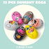 12 JOYIN PCS Easter Egg Squishy Toy for Easter Eggs Hunt Animal Themed with Characters, Slow Rising Stress Relief Soft