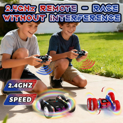 SANGQAOFU 4WD 360 2 3-12 Spider Remote Control Car Flips RC Stunt Car Toys Cyber-Inspired Double-Sided Drift Rc Cars