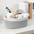 4 Pack Small Woven Basket with Handles, Cotton Rope Shelf Storage Basket, Cute Baby Gift Basket for Nursery Bedroom -