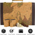 Backgammon, Backgammon Sets 15" Backgammon Sets for Adults, Leather Travel - Classic Board Game (World Map Design)