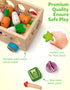 3 4 5 Coogam Montessori Fine Motor Toys for Baby Toddler, Wooden Shape Sorter Carrot Harvest Game for Easter Basket