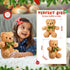 12 Pack 10 Inch HyDren Bear Stuffed Animal Baby Shower Plush Gift Bulk Small Bear with Bow Holiday Party Favors Toy