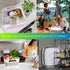 2.6 Gal(10L) GIMWA Collapsible Wash Basin for Baby Bottles, Gray Space-Saving Collapsible Dish Basin with Drain Plug
