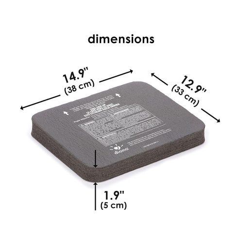 Diono Angle Adjuster Car Seat Leveler, Foam Wedge Cushion for More Legroom in Rear-Facing Car Seats