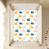 miaozhen 1 Pack 52x28 Cotton Baby Crib Sheets for Boys Girls Soft Breathable Funny Ocean Lambs Muslin Crib Sheets