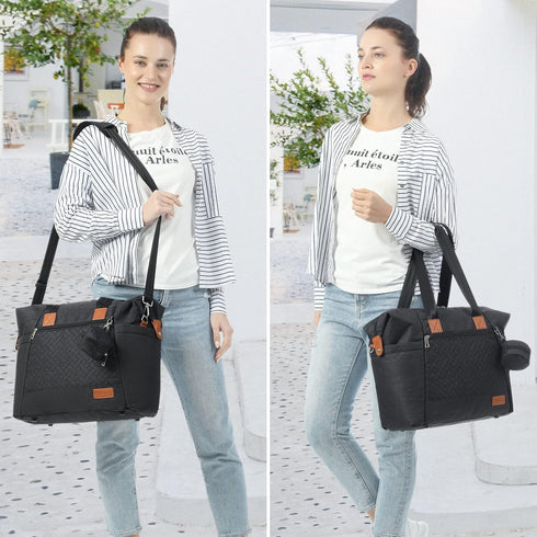 LOVEVOOK Large Waterproof Diaper Bag Tote with Changing Pad