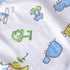 Littleforbig Cotton Waterproof Adult Babydoll Bibs - 2 Packs with Adjustable Hook-and-Loop Fastener, Zoo Animals &