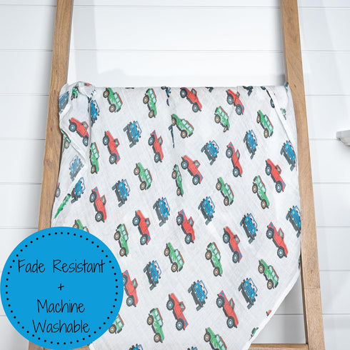 100% 47 47 Inches, LollyBanks Muslin Swaddle Blankets, Cotton Baby Boy Blanket x Soft Baby Swaddle Breathable, Muslin