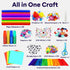 FUNZBO Arts and Crafts Supplies for Kids - Craft Kit with Glitter Glue Stick, Pipe Cleaners Craft & Craft Tools, DIY School Supplies Kit, Girls Toys, Gifts for Girls and Boys age 4+ by FUNZBO