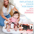 3-36 Inflatable Chair for Baby with Safety Harness, Built-in Pump & Non-Slip Base Infant Sit Up Seat for Months