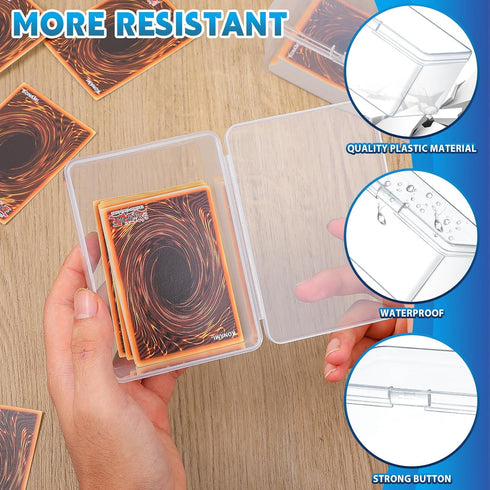 Vicenpal Playing Deck Card Storage Box - Compatible with 100 MTG Holder Storage Case (24 Pcs)