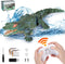 GearRoot Remote Control Crocodile High Simulation RC Crocodile Boat Toys for Swimming