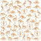 VICROIC 60 PCS Dinosaur Fossil Skeletons, Assorted Dinosaur Skeleton Toys Figures for Science