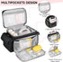 Jaffzora S1 S2, Pack,Black Breast Pump Bag Compatible with Spectra and Breastmilk Baby Bottle Cooler Bag with Ice