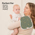 5-Pack 21" 10" (Mesozoic) Organic Burp Cloths Baby Boy & Girl - Super Absorbent Cotton Burping Cloths for Babies, Soft