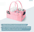 Mr. Pen Baby Diaper Caddy Organizer, Portable Pink Baby Organizer for Changing Table, Nursery, Car