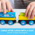 Set 12PCS 2-8 Montessori Wooden Train Toy for Kids, Magnetic Train Cars with Storage Gift Box, STEM Educational Toy