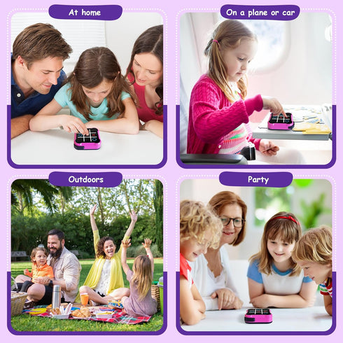 uimomn 4 1 Tic Tac Toe Game, in Handheld Educational Game Machine, Electronic Tic Tac Toe Game for Education and Memory