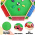 6 12+4 Shut The Box Game for Players - Wooden Board Tabletop Family Math Game with Dice