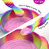 Unbreakable Silicone Non-Slip Bowl and Chew Spoon Set for Babies and Toddlers (Rainbow Swirl)