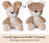 0 7" GUND Baby Peek-a-Boo Peeki Puppy Plush, Dog Stuffed Animal, Baby Toy for Ages and Up, Brown/Cream