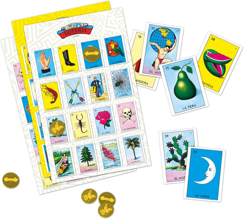8 Buffalo Games - Loteria Classic Family Board Game - Authentic Don Clemente Artwork - Great for Game Night - Ages