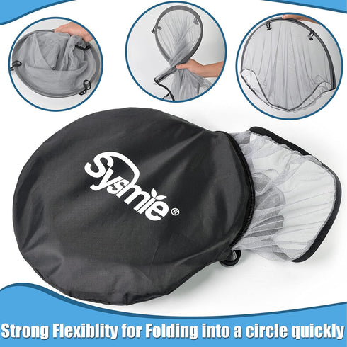 Mosquito Net for Baby Car Seats | Infant Car Seat Insect Mesh Net with Zipper | Universal Fit, Machine Washable - Gray