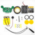 Line Following Robot Kit Smart Robot Assembly Project Kit Obstacle Avoidance Robot with Music DIY Kit Educational Robot Toy, Medium