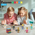 Picasso Toys Magnetic Action Figures, 8 Piece Medieval King and Knights Character Building Blocks Set