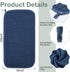 VitalCozy 6 (32 32 Inch,Green,Blue) Pcs Baby Muslin Hooded Bath Towels and Washcloths Muslin Cotton Hooded Baby Towels