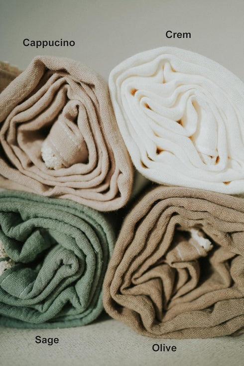 DORMIKID Muslin Baby Swaddle Blankets Organic Cotton Extra Soft Oeko-TEX Standard Newborn Swaddling Receiving Wrap