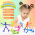 12 Pack LESONG Quiet Fidget Toys for Kids: Bendable Sensory Toys with Suction Cups - Fidget Toys for Autism ADHD