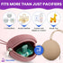 2-Pack HippoBaby Silicone Pacifier Holder Case BPA-Free, Food-Grade Silicone Zippered Travel Pacifier Organizer