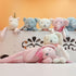 100% Organic Cotton Baby Toys, White Bunny Rabbit Stuffed Animal for Newborn, 7.1"