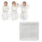 Amazing Baby Gift Set, On Safari and Sterling, 0-3 Mo Omni Swaddle