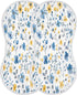 YETTASBIN Wildflower Muslin Baby Burp Cloth, Super Soft Absorbent Cotton Burp Rag Baby Bibs Feeding Cloth for Newborn